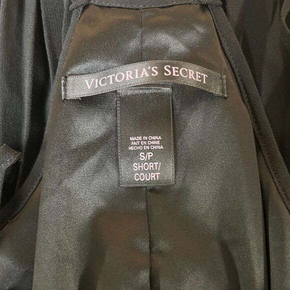 VICTORIA'S SECRET Black Strappy Maxi Gown Dress Accordian Pleats Sz S/P - Picture 7 of 7